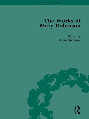 cover image of The Works of Mary Robinson, Part I Vol 1